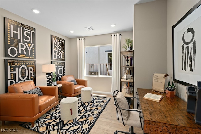 4130 E Brusca Way, Pahrump, NV 89061 - home office featuring wood finished floors and recessed lighting