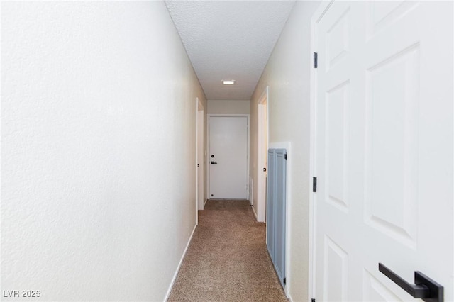 9817 Dardanelle Ct, Las Vegas, NV 89117 - corridor featuring carpet, baseboards, and a textured ceiling