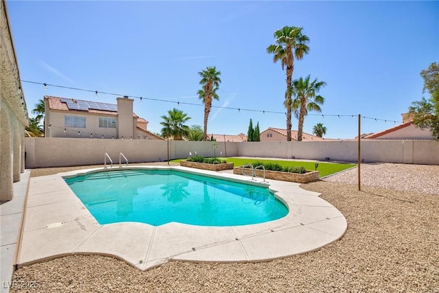 9817 Dardanelle Ct, Las Vegas, NV 89117 - view of pool featuring a fenced backyard and a patio area
