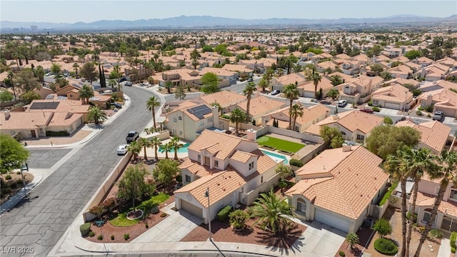 9817 Dardanelle Ct, Las Vegas, NV 89117 - aerial view of residential area featuring mountains