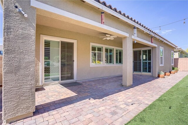 3155 Dalmazia Ave, Henderson, NV 89044 - view of patio with a ceiling fan