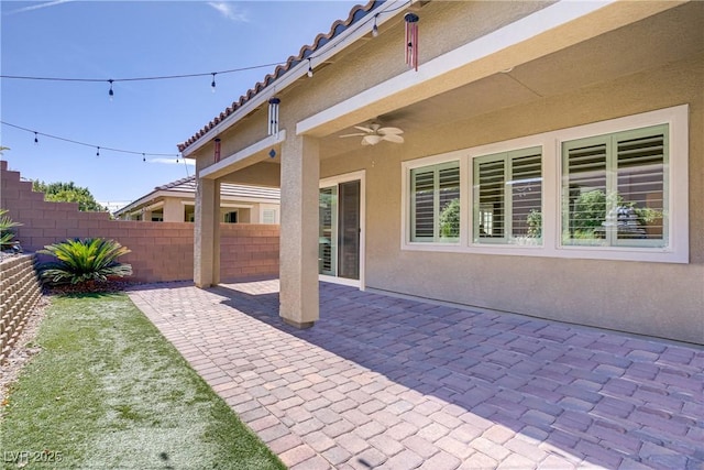 3155 Dalmazia Ave, Henderson, NV 89044 - view of patio / terrace featuring a ceiling fan