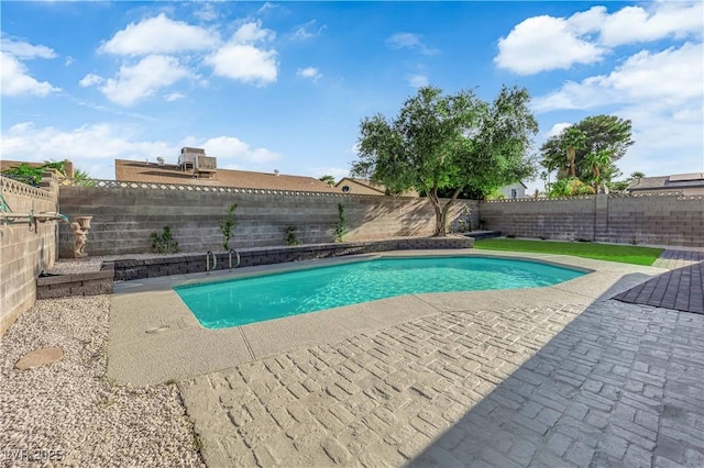 6791 Greengrove Dr, Las Vegas, NV 89103 - view of pool with a patio and a fenced backyard