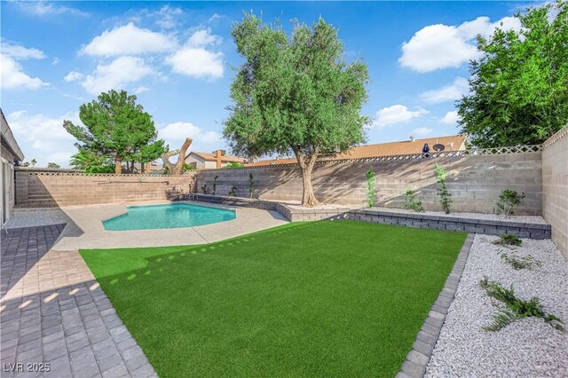 6791 Greengrove Dr, Las Vegas, NV 89103 - view of swimming pool with a patio