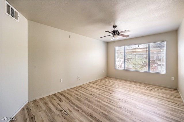 5710 E Tropicana Ave Unit 1114, Las Vegas, NV 89122 - unfurnished room with light wood finished floors, ceiling fan, and baseboards