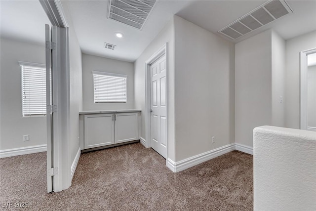 9766 Marcelline Ave, Las Vegas, NV 89148 - hallway featuring carpet floors, baseboards, and recessed lighting