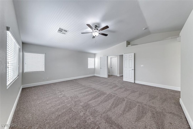 9766 Marcelline Ave, Las Vegas, NV 89148 - unfurnished bedroom featuring lofted ceiling, carpet, baseboards, a ceiling fan, and a closet