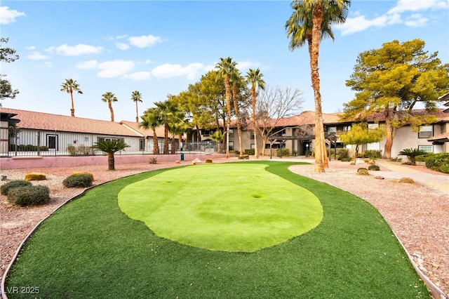 2606 S Durango Dr Unit 245, Las Vegas, NV 89117 - view of home's community with a putting area