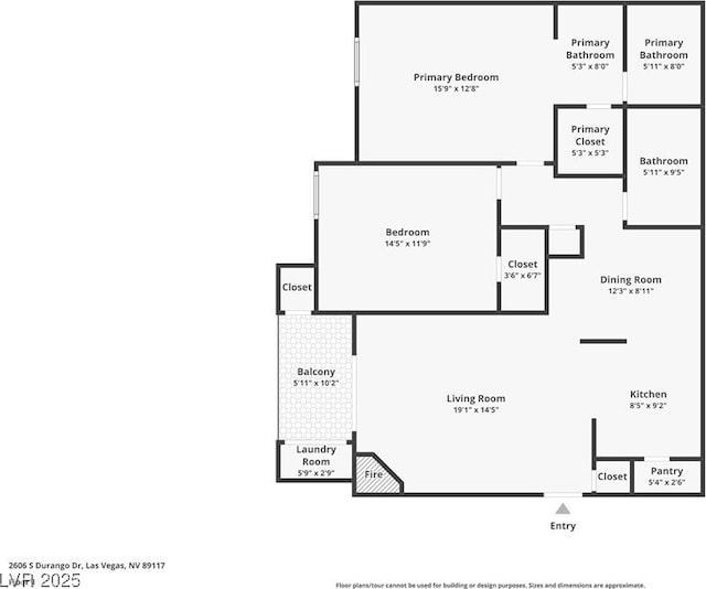 2606 S Durango Dr Unit 245, Las Vegas, NV 89117 - home floor plan