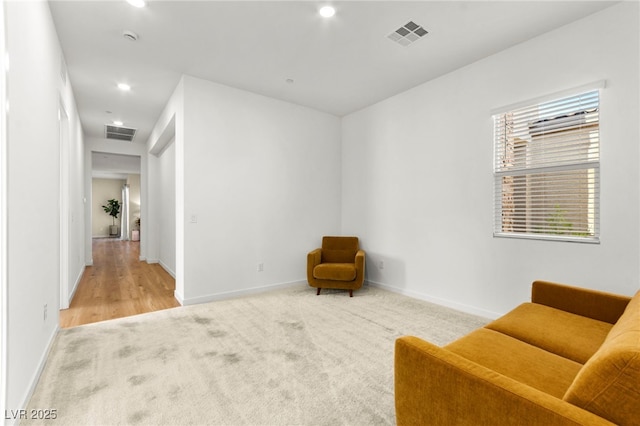 10906 Mila Landing Ave, Las Vegas, NV 89166 - living area with carpet flooring, recessed lighting, and baseboards