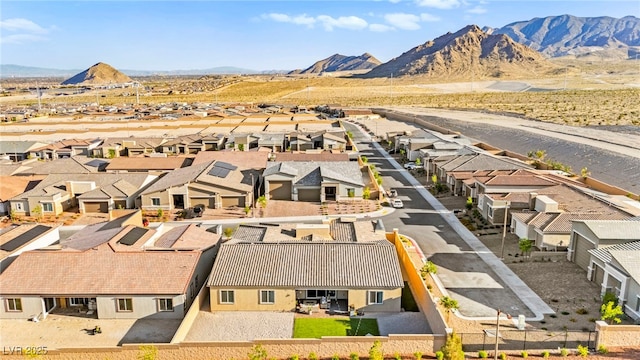 10906 Mila Landing Ave, Las Vegas, NV 89166 - aerial view of residential area featuring mountains