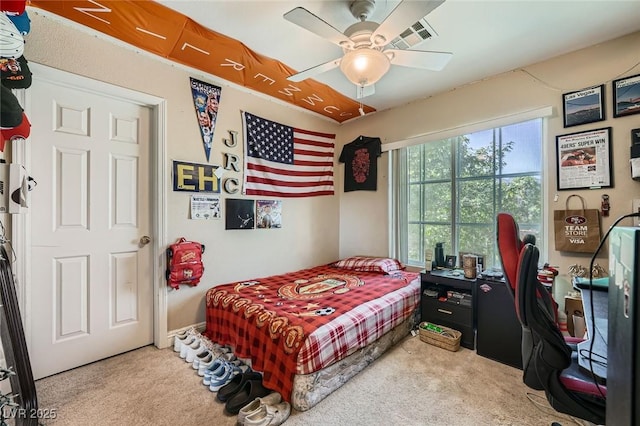 1116 Avellino Ln, Las Vegas, NV 89144 - bedroom featuring carpet floors and ceiling fan