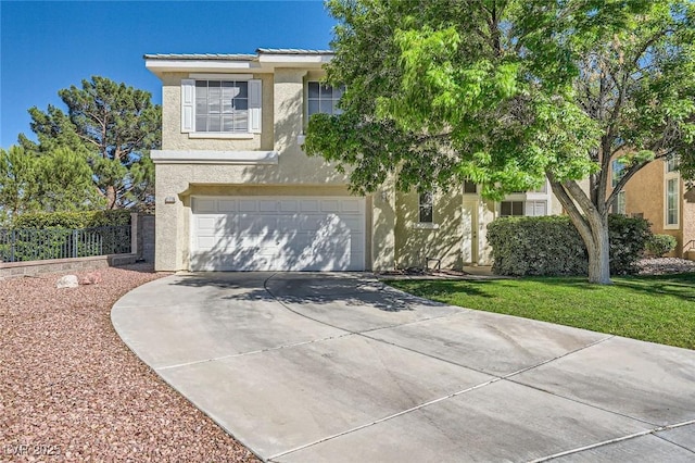 1116 Avellino Ln, Las Vegas, NV 89144 - view of front of property with stucco siding, concrete driveway, and a garage