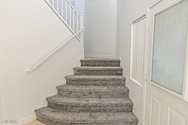 1721 Mill Canyon Dr, Las Vegas, NV 89128 - staircase with baseboards