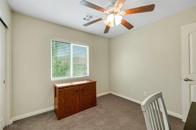 1101 Elation Ln Unit 2, Henderson, NV 89002 - unfurnished bedroom featuring carpet, a closet, baseboards, and a ceiling fan