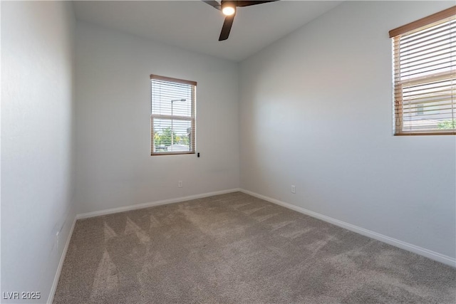 12565 Huckleberry Oak Ave, Las Vegas, NV 89138 - unfurnished room with carpet floors, ceiling fan, and baseboards