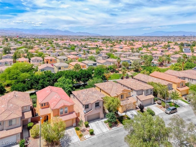 4044 Villeroy Ave, Las Vegas, NV 89141 - aerial view of residential area with mountains
