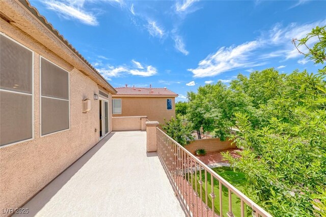 4044 Villeroy Ave, Las Vegas, NV 89141 - view of patio featuring a balcony