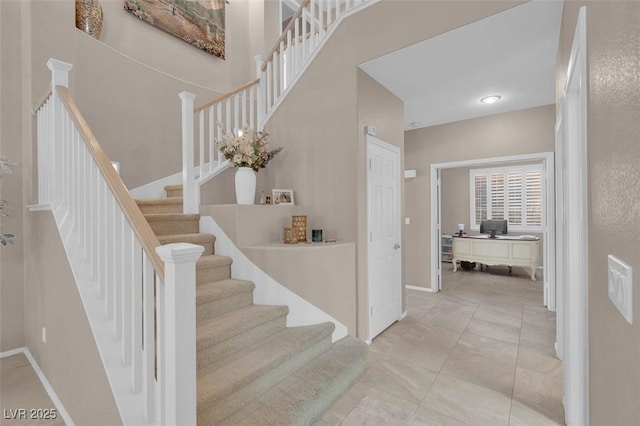 9017 Cotton Rose Way, Las Vegas, NV 89134 - stairs with baseboards