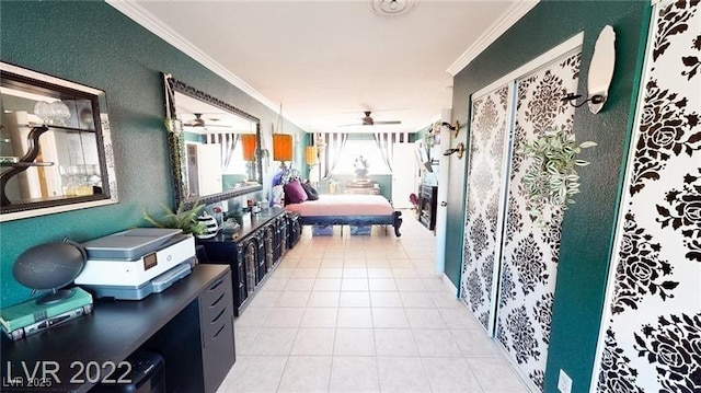 5817 Rae Dr, Las Vegas, NV 89108 - view of patio with a ceiling fan