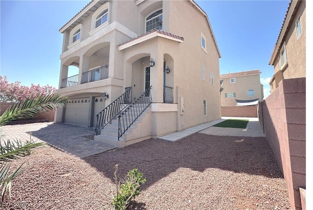 6507 Creekside Cellars Ct, Las Vegas, NV 89139 - mediterranean / spanish-style home with stucco siding and a garage