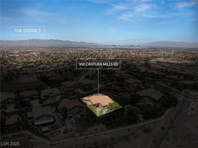 900 Cantura Mills Rd, Henderson, NV 89052 - aerial view of a mountainous background