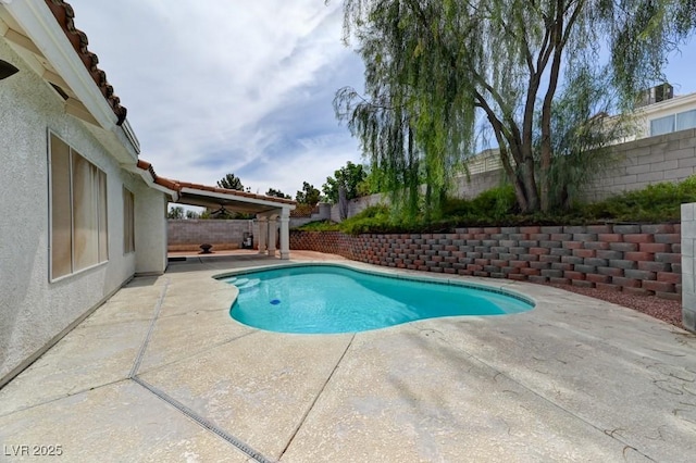 1523 Silver Point Ave, Las Vegas, NV 89123 - view of swimming pool with a patio area and a fenced backyard