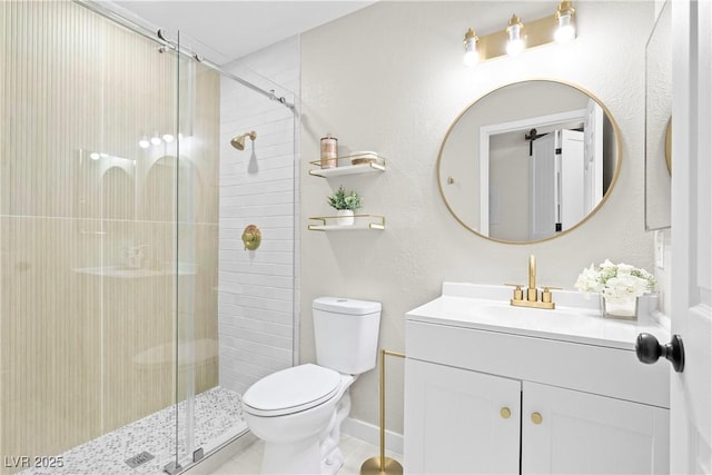 5191 Caliente St Unit 84, Las Vegas, NV 89119 - full bathroom with toilet, vanity, and a stall shower