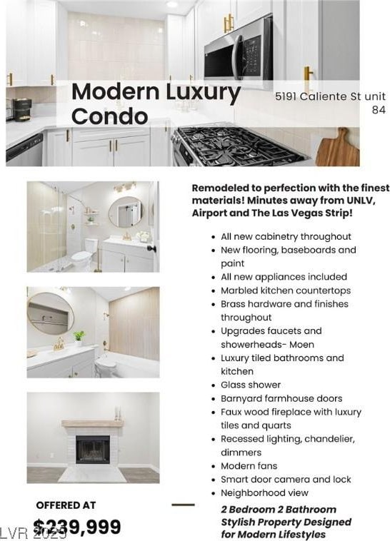5191 Caliente St Unit 84, Las Vegas, NV 89119 - view of a document with a collage of images