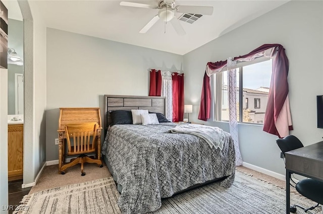 6321 Rolling Rose St Unit 201, North Las Vegas, NV 89081 - bedroom with carpet and a ceiling fan