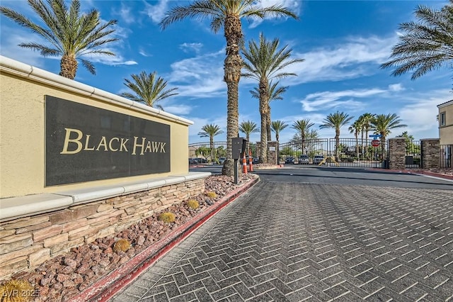 6321 Rolling Rose St Unit 201, North Las Vegas, NV 89081 - community sign with a gate