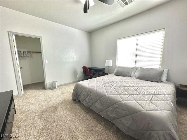1808 Peyton Stewart Ct, North Las Vegas, NV 89086 - bedroom with carpet floors and ceiling fan