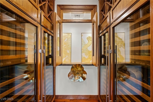 11 Misty Peaks Ct, Las Vegas, NV 89135 - corridor with beverage cooler