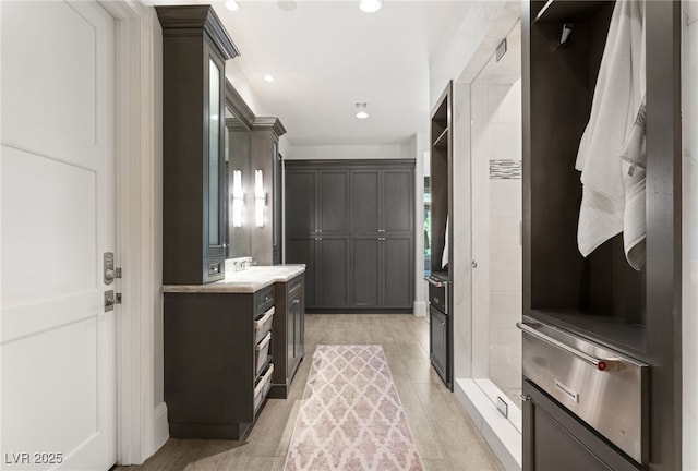 11 Misty Peaks Ct, Las Vegas, NV 89135 - full bathroom with vanity and recessed lighting