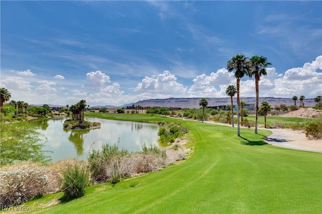 11 Misty Peaks Ct, Las Vegas, NV 89135 - water view featuring a mountain backdrop and a local golf course