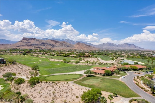 11 Misty Peaks Ct, Las Vegas, NV 89135 - view of property's community with view of golf course, a water and mountain view, a residential view, and a putting area