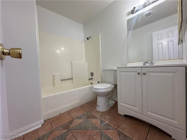 6905 Singing Dunes Ln, Las Vegas, NV 89145 - bathroom featuring toilet, tub / shower combination, and vanity