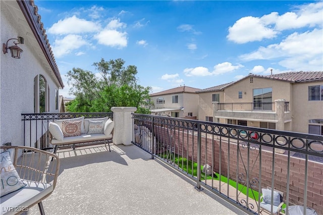 8268 Nelson Ridge Ln, Las Vegas, NV 89178 - balcony featuring a residential view