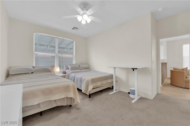 2633 Spider Cactus Ct, Las Vegas, NV 89106 - bedroom featuring carpet flooring, ceiling fan, and baseboards