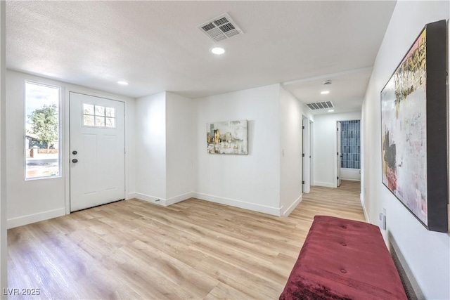 1731 Sherwin Ln, Las Vegas, NV 89156 - foyer entrance with light wood-type flooring, baseboards, and recessed lighting