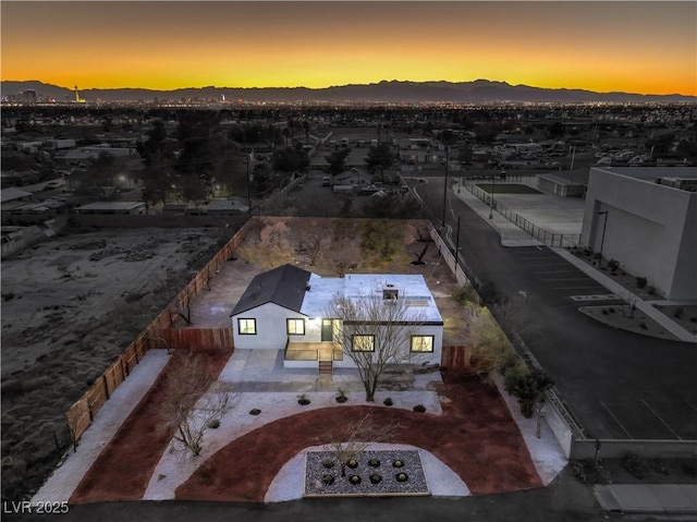 1731 Sherwin Ln, Las Vegas, NV 89156 - aerial view at dusk of a mountain view