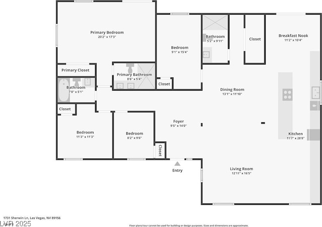 1731 Sherwin Ln, Las Vegas, NV 89156 - room layout