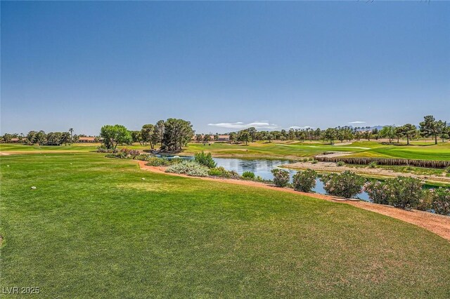 9024 Starmount Dr, Las Vegas, NV 89134 - water view featuring a golf club