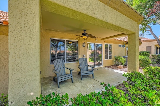 9024 Starmount Dr, Las Vegas, NV 89134 - view of patio featuring ceiling fan