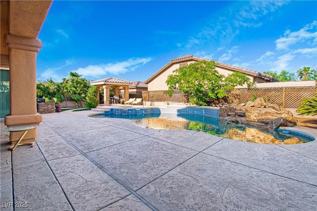 10798 Tapestry Winds St, Las Vegas, NV 89141 - view of pool featuring a patio area and a fenced backyard