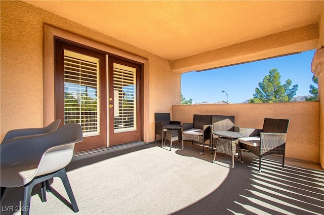 10798 Tapestry Winds St, Las Vegas, NV 89141 - view of patio featuring a balcony