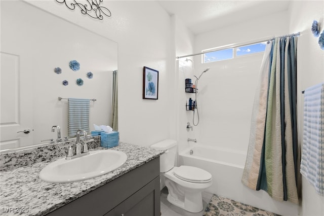10951 Stone Crossing Ave, Las Vegas, NV 89166 - full bath with toilet, shower / bath combo with shower curtain, and vanity