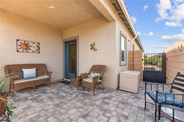 10951 Stone Crossing Ave, Las Vegas, NV 89166 - view of patio with a gate