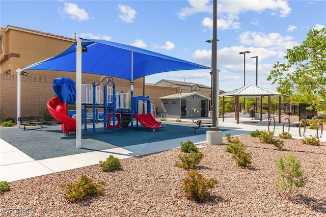 10951 Stone Crossing Ave, Las Vegas, NV 89166 - community playground with a gazebo