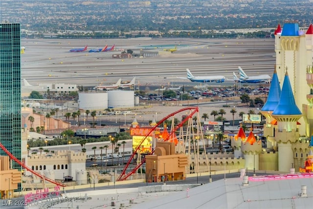 4525 Dean Martin Dr Unit 2901, Las Vegas, NV 89103 - drone / aerial view of a major roadway and industrial structures